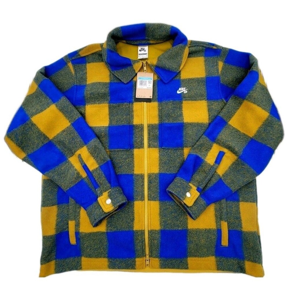 Nike SB Essential Skate Shirt Jacket Flannel HV1421-405 Men’s Size M NWT